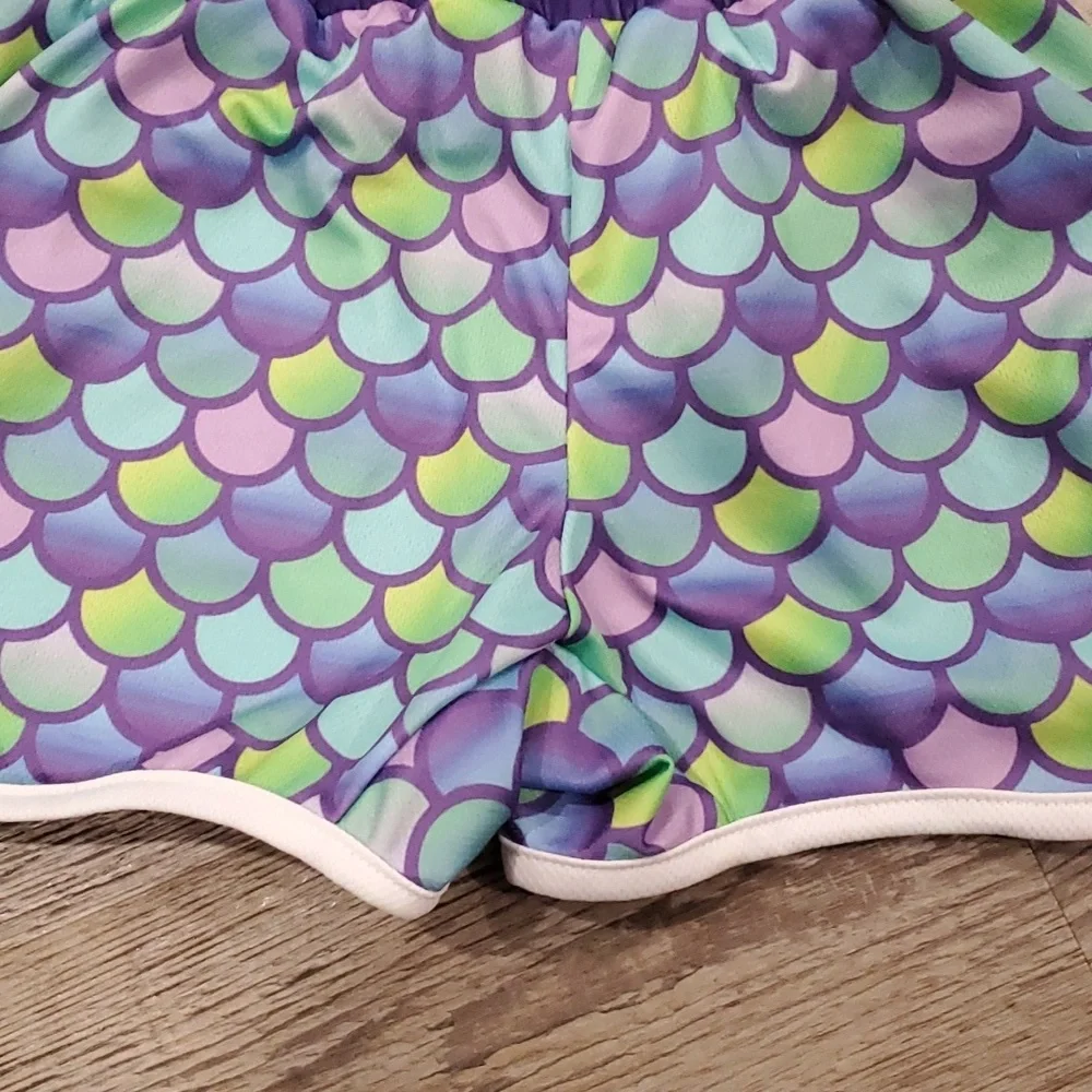 Urban Smalls FOREVER A MERMAID Matching Short & Tanktop Size 10